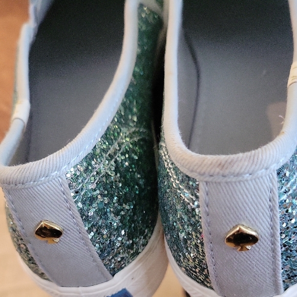 Kate Spade Sparkling Teal Slip-On Sneakers - Picture 11 of 13